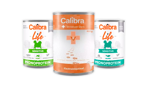 Calibra gamme d'aliments humide pour chiens